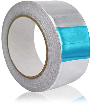 TAPEGO Aluminum Tape Reflective Duct Tape Heavy-Duty HVAC Aluminum Foil Tape for Sealing,Patching Hot,Cold Air Ducts, Metal Repair,4 Mil,2 inch x 66ft