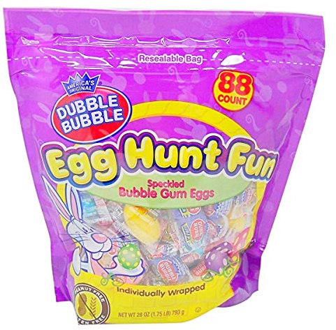 Dubble Bubble Easter Bubble Gum Egg Hunt Fun Bulk Easter Candy, 28 Ounce