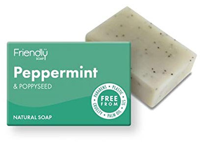 Friendly Soap Natural Peppermint & Poppy Seed Soap 95 g