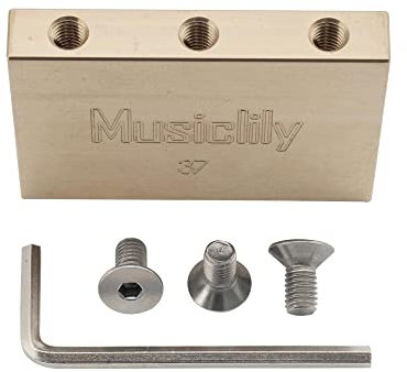 Musiclily Ultra 37mm Solide Messing Tremolo Block für Floyd Rose Locking Tremolo Steg E-Gitarre