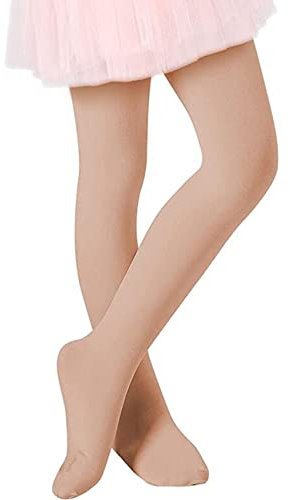 Durio Strumpfhose Mädchen Elastisch Babystrumpfhose Ballettstrumpfhose Tanzstrumpfhose Anti-Rutsch Farbe 6-9 Jahre (Tag Size L)