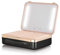 Beautifect Box Matte Black - Large Makeup Bag with LED Light Up Mirror - Quilted Metallic Vanity Case Travel Cosmetics Bag for Women - Toiletry & Make Up Organiser with Compartments & Brush Holders