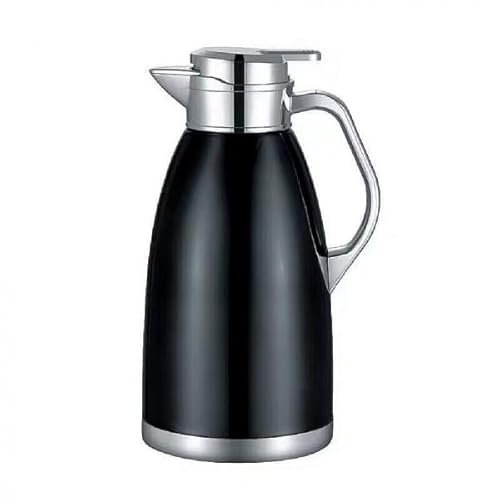 Thermoskanne Isolierkanne Kaffeekanne 1,8 Liter FLSK 2,3 Schwarz