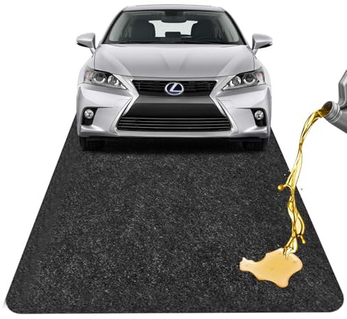 Yootiko Alfombrilla de aceite para garaje, 90 x 150 cm, antideslizante, cortable, protección del suelo