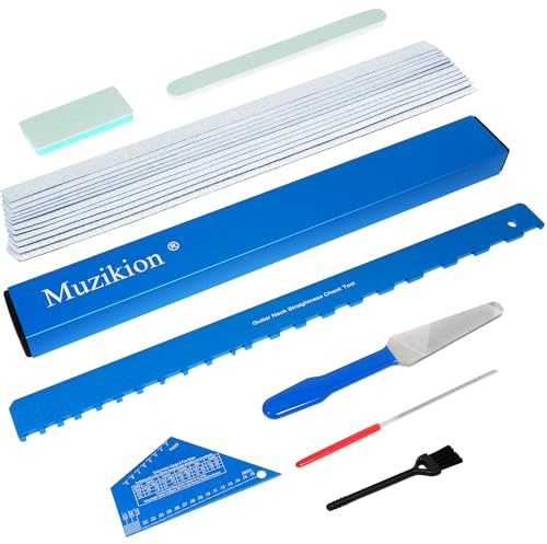 Muzikion Fret Leveling Kit, Guitar Setup Tool Set for Luthier Enthusiast