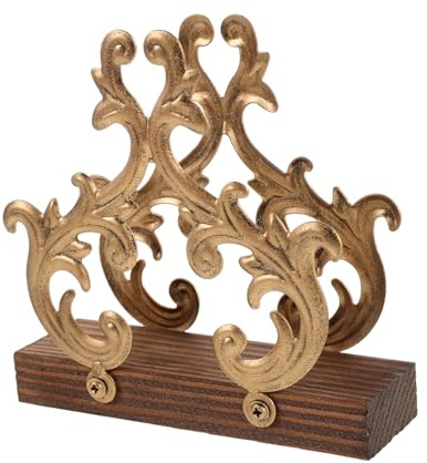 Zerodeko Porta Servilletas de Metal Estilo Barroco Soporte de Toallas de Papel con Diseño de Rama de Sauce Dispensador Independiente para Cocina Comedor y Exterior Acabado Antiguo