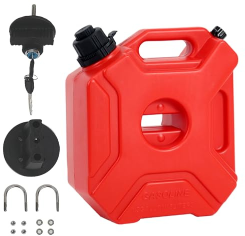 Grand bidon d'huile moteur - 5 litres - Bidon d'huile antistatique anti-fuite pour véhicules - Accessoire de véhicule anti-fuite pour l'extérieur, les navigateurs, SUV, moto, agriculture, tondeuse