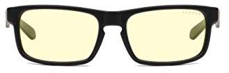 Gunnar Gaming and Computer Eyewear - Enigma, Frame Colour: Onyx, Lens Tint: Amber (Blocks 65% Blue Light & 100% UV Light) - Blue Light Blocking Glasses - Patented lens - Reduce eye strain & dryness