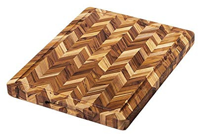 Teakhaus Carving/Cutting Board | Herring w/Juice Canal | 16x12x1.5