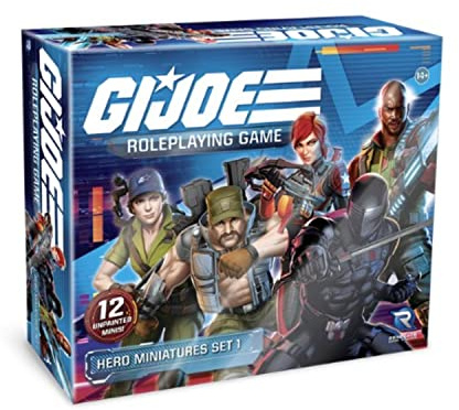 Renegade Game Studios G.I. Joe Roleplaying Game Hero Miniatures Set 1-12 Unpainted Tabletop Figures