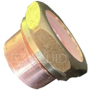 EZ-Fluid (1) 1-1/2 DWV Sweat FTG x Slip-Joint Copper Trap Adapter Drain Fitting,Adapts Copper To Tubular,FTG x SJ Brass Trap Adapter Brass Solder Fitting,Sweat End Fits Into DWV Pipe