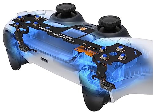 eXtremeRate Strong Version Whole Clicky Kit for ps5 Controller Shoulder Face Dpad Buttons, Custom Micro Switch Clicky Hair Trigger Kit and Tactile Face Buttons Mouse Click for ps5 Controller BDM-030