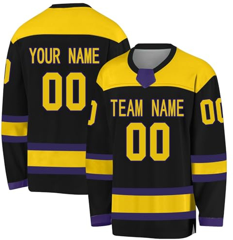 ywkiyrs Hockey Jersey Personalized Ice Hockey for Men Women Kids Custom Own Name Number Logo Training Jersey for Fans