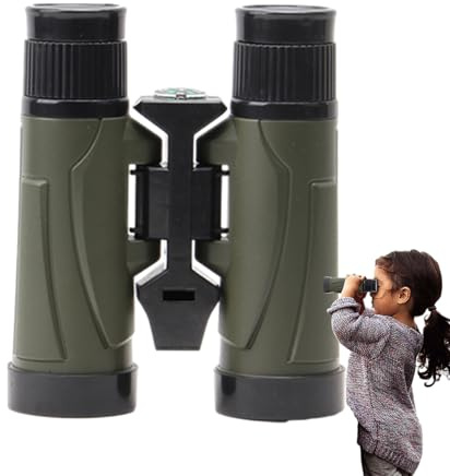 Binocolo Per Bambini - Giocattolo Da Esploratore In | Design Leggero E Compatto Da 12,7 Cm Con Fischietto E | Binocolo Per L'apprendimento Delle Scienze All'aperto: Per Il Ca