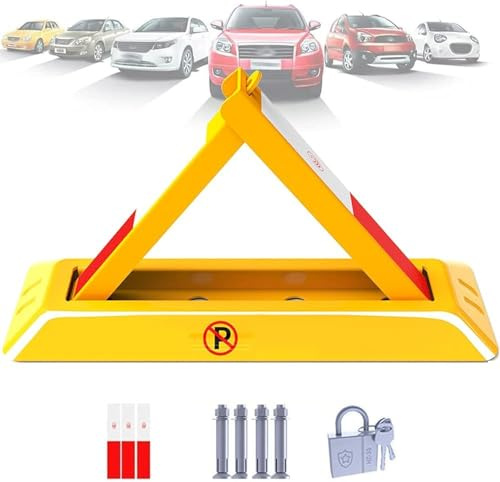 Barrera de estacionamiento, bloqueador de estacionamiento manual extraíble, bolardo de seguridad triangular para una gestión segura del estacionamiento