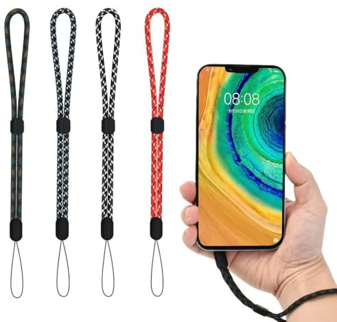 PLABBDPL 4 pcs Correas de Muñeca Cámara, Cordón de correa de muñeca de mano,Cordón de Mano con Correa para la muñeca Lanyard Finger Strap para teléfono móvil Camara Mp4, A