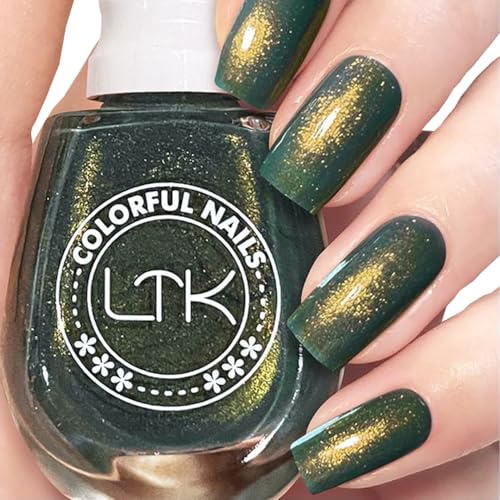 Turquoise Nail Polish, Glitter Nail Varnish, Glitter Nail Varnish, Pearl Quick Dry Nail polish No UV Lamp Curing, Long Lasting, Chip Resistant, Non-Toxic, Salon Manicure & At Home Manicure (31#)