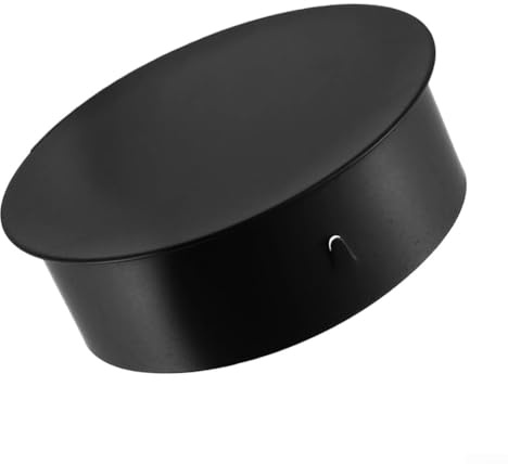 Copertura per foro del camino, 50-200 mm, in acciaio inossidabile, copertura per tubo della stufa, coperchio per foro del camino, tappo terminale per tubo del camino (110 mm)