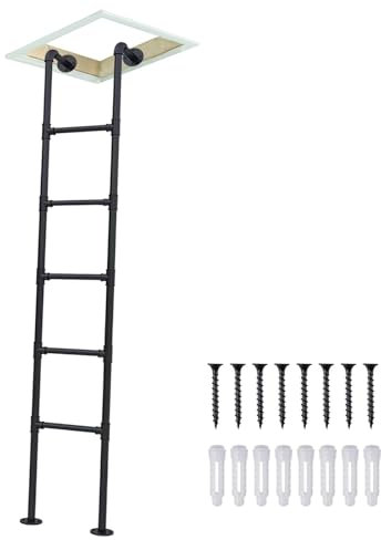 Escabeau de lit en fer forgé personnalisable pour intérieur et extérieur - 2,4 m - Pour fenêtre de sous-sol, fenêtre de cave, sortie de puits - 290 cm