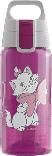 SIGG - Trinkflasche Kinder - Viva One Disney - Marie - Für Kohlensäurehaltige Getränke Geeignet - Auslaufsicher - Spülmaschinenfest - BPA-frei - Sport & Schule - Pink - 0,5L