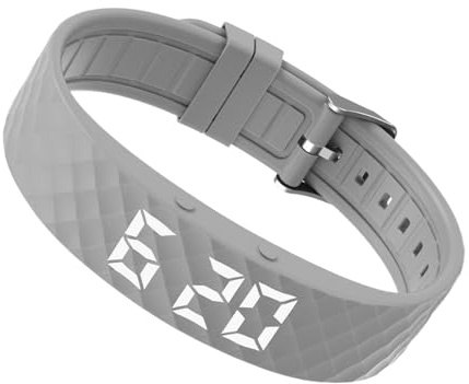 Reloj Digital - Pulsera con Alarma Vibratoria | Banda de localización silenciosa, reloj portátil con potente pulso estimulante, notificación de eventos para consumo oportuno, alerta sin sonido para e