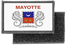 Patch ecusson imprime badge drapeau mayotte