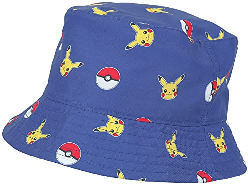 Difuzed Herren Pika & Pokeball All-Over Schlapphut, blau, Einheitsgröße