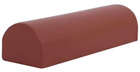 Milageto Cuscino di sostegno, cuscino a, cuscino rotondo a rullo, cuscino semicilindro in pelle PU per ginocchio, caviglia, imbottitura, GRANDE