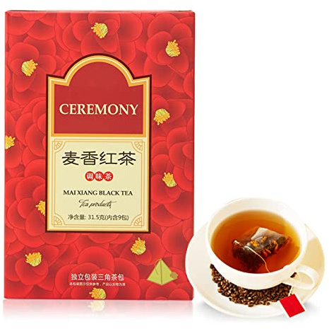Té de Cebada de 31,5 G (1,1 Oz), Bolsa de Hojas de Té Triangular Independiente, Aroma Dulce de Frutas Secas, Té para Beber en el Hogar, Conveniente para Llevar para el Trabajo Diario y Regalos