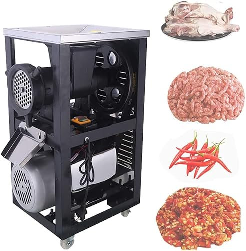 SONLED Vertical Commercial Electric Meat Grinder, 3000W Meat Grinder Crusher Bone Machine, Grinder Machine Mincer Pepper Chicken Skeleton Bone Grinder, Multifunction Meat Cutter for Animal Feed