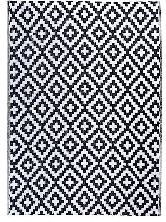 Marrakesch Outdoor Teppich Charo 160x230cm Outdoorteppich wetterfest modern Für Terrasse Balkon oder Garten Boho Deko