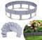 Rasenkante Kunstoff Flexibler Steinoptik Beeteinfassung PP Beetumrandungen Mähkante Palisade Beeteinfassung Gartenrandkante für Blumen Gartenzaun Dekoration (20)