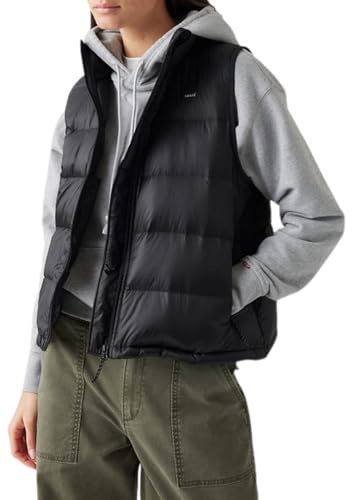 Levi's Chaleco Polly Packable para mujer, Caviar, S