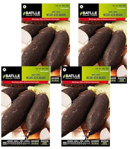 Pack 4 Semillas de nabo largo azucarado de Semillas Batlle PACK (4)