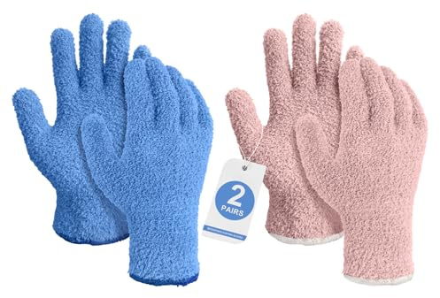 Migliore Wear Dusting Gloves, Microfiber Cleaning Gloves Blinds Cleaner