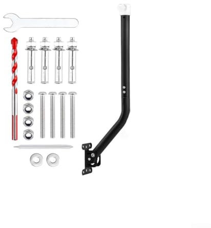 Lecreatekit Heavily Reinforced Wall Bracket System Tailored for Starlink Satellite Antennas (elbow pipe)