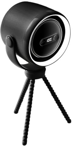 Ventilador portátil para cochecito de bebé, 12.8 pulgadas, refrigeración de 10000 mAh para bebé, refrigeración desmontable de 3 velocidades con luz nocturna para cochecitos, escritorios, carritos de