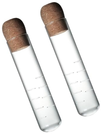 TOVINANNA Infusor De Té Transparente De Vidrio Tipo Tubo 2 Piezas Filtro De Hojas De Té Reutilizable Seguro Para Uso Doméstico Accesorios Para Infusión En Casa