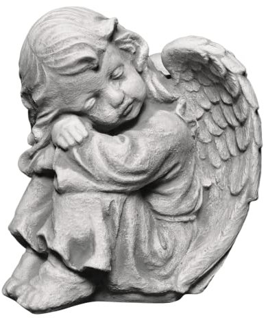 gartendekoparadies.de Figure de Pierre Massive Ange décoration de Chambre décoration de Tombe en Pierre reconstituée