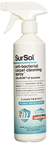NRS Healthcare SurSol Antibacterial Carpet Cleaner Spray, 500 ml, White