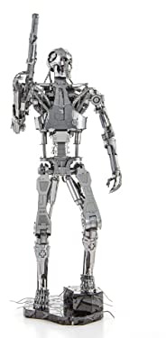 Metal Earth ICONX Terminator T-800 – Modellino in metallo – Costruzione Puzzle 3D in metallo 7,2 x 7,5 x 19,5 cm