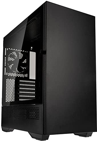 Kolink Stronghold Prime Midi Tower PC Case - Black with Tempered Glass Window and Enhanced Cooling Support