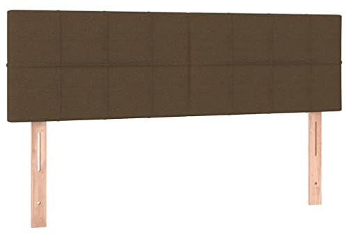 vidaXL Sänggavlar mörkbrun 144x5x78/88 cm tyg