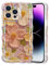 EYZUTAK Handyhülle für iPhone 12 Pro Max,Bunte Vintage Ölgemälde Blume Handyhülle Glitzer Hülle Lockiges Wellen Rahmenform Soft TPU Case Ultradünne Silikon Case Stoßfeste Schutzhülle Bumper Cover-Rosa