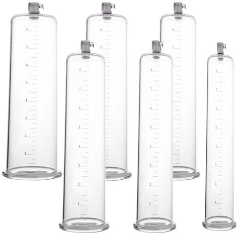 NAIXBTY Penis-Vakuumpumpe Transparentes Rundes Rohr mit Skala Manuelle Pumpe SM Penis Erektion Impotenzhilfe Penisvergrößerung Verlängerung Vakuumpumpe Sex-Spielzeug für Männer Zubehör (C:23x5.7cm)