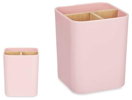 Prigomar Portalápices Escritorio, Organizador Escritorio, Portacepillos de Dientes, Vaso Cepillo de Dientes, Porta lapices, Bote Lápices para Oficina, Accesorios Para Baño (Negro, Pequeño)