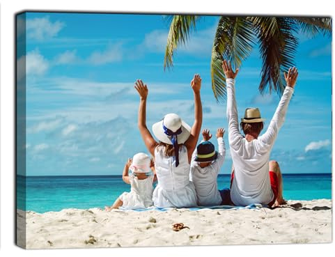 canvashop Quadro Personalizzato con Foto - Stampa su Tela Personalizzata Idea Regalo 70x50 cm