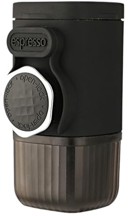 Generico Macchinetta Caffè Portatile - Macchina Caffè Da Viaggio,Macchinetta Con Macinacaffè Manuale Per Casa Cucina Auto Campeggio