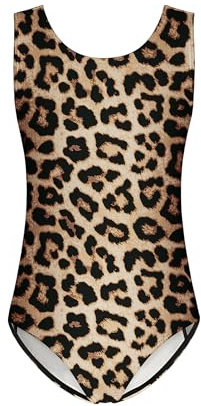 Arshiner Maillot de Bain Une Pièce Filles Maillot de Bain de Sport élégant | Swimsuit Enfant,Sans Manches,Dos Nu,Confort élastique,Maillot De Bain Hawaïen,Surf Natation,4-12 Ans