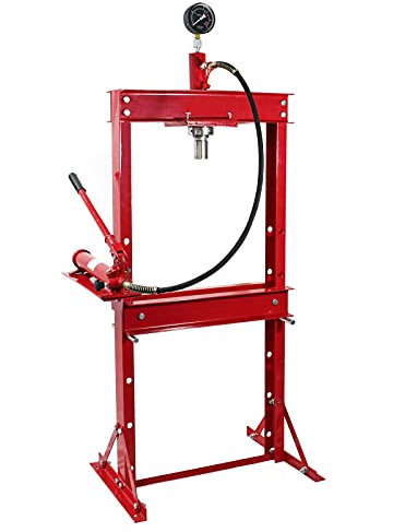 Wiltec Presse professionnelle hydraulique Atelier Cadre Force de pressage de 20 Tonnes Manomètre